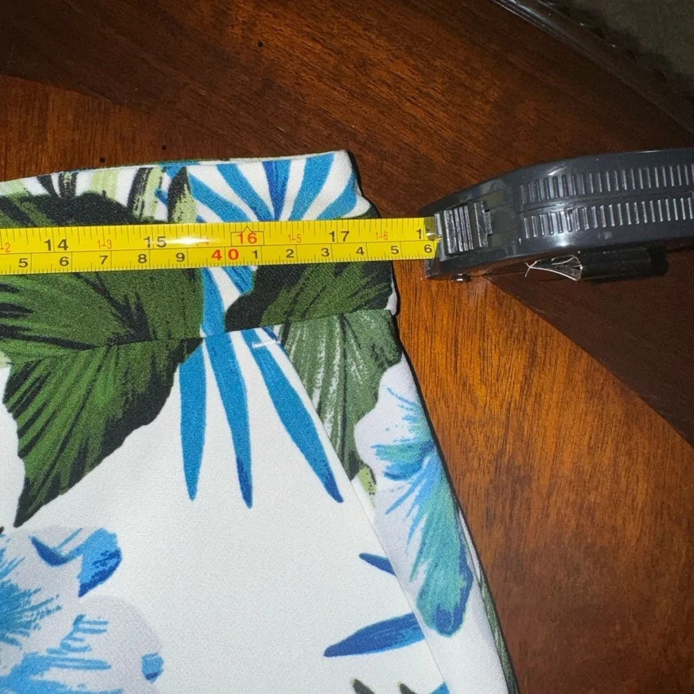 NWT Banana Republic High Waist Tropical Floral Wide Leg Pants Trousers S… - Picture 9 of 12